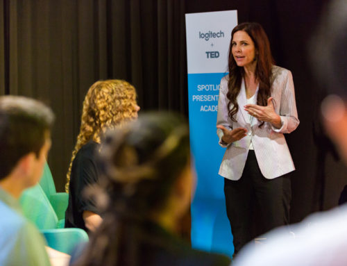 Bryn Freedman speaks during TEDNYC